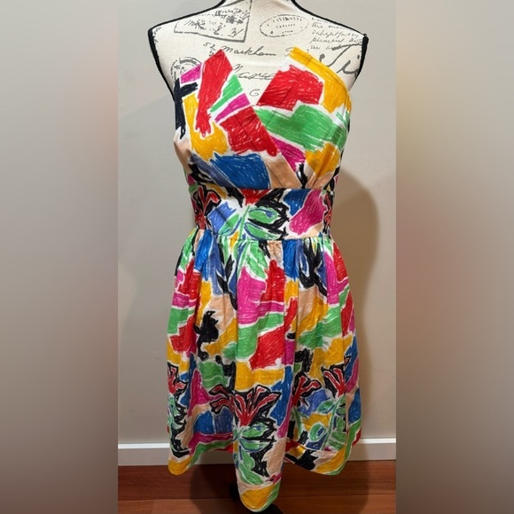 Multicolor Halter Neck Dress - Picture 1 of 10